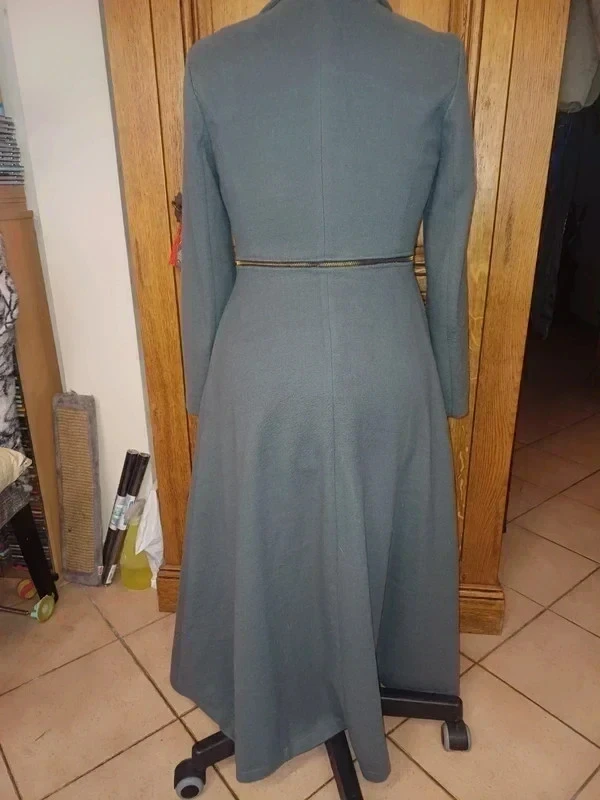 Lange grijze jas die kan worden omgevormd tot een nieuwe blazer – photo 6
